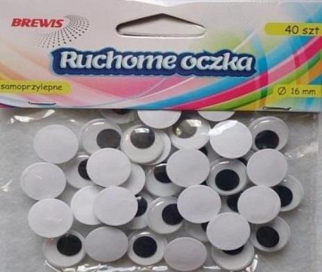 POHYBLIVÉ SAMOLEPIACIE OČI RO10 16mm BREWIS