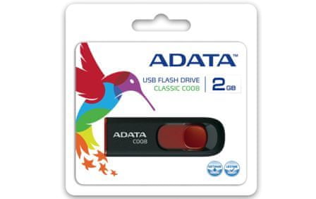Adata USB C008 32 GB USB 2.0 čierna a červená (AC008