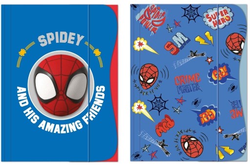 A4 Spider Man zložka s gumičkou
