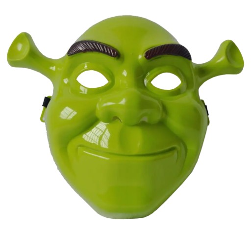 MASKA SHREK, Shrekova hlava, zlobr, rozprávka, DISPOSSIEM