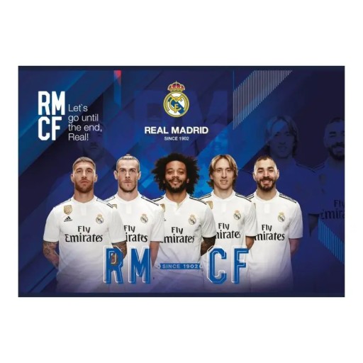 REAL MADRID KRESLENIE BLOK BIELY A4 20 listov Mix vzorov