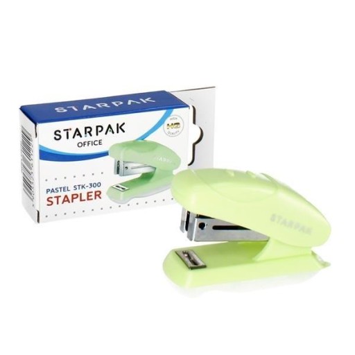 Mini zošívačka 20k 24/6 26/6 pastel mätová STARPAK