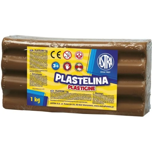 ŠKOLSKÁ PLASTIKA 1KG HNEDÁ ASTRA 303111022