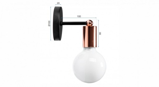 LAMPA NÁSTENNÁ LAMPA NÁSTENNÉ SVIETIDLO KOVOVÉ DEKORATÍVNE LOFT ČIERNA