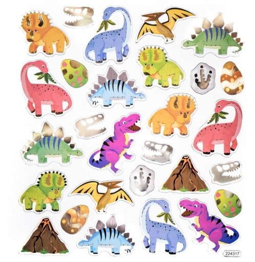 Dekoratívne nálepky dinosaurov - DpCraft - 28 ks.