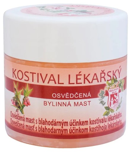 Kostihojová masť na bolesť svalov, rany, popáleniny, bylinky 150 ml Putorius