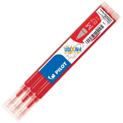 PILOT FRIXION Vymazateľná vložka 0,7 mm 3 kusy ČERVENÁ