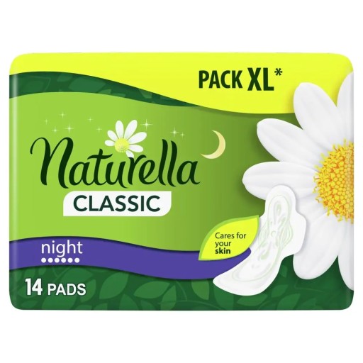 Nočné hygienické vložky Naturella Classic 14 kusov