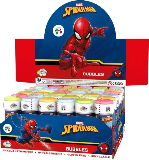 SPIDERMAN UMÝVAČKA NA MYDLOVÉ BUBLINY S HROU 60ml 1ks