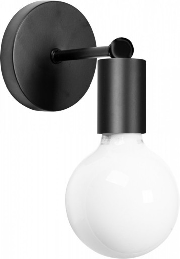 LAMPA NÁSTENNÁ LAMPA NÁSTENNÉ SVIETIDLO KOVOVÉ DEKORATÍVNE LOFT ČIERNA