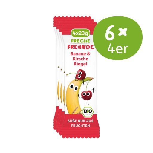 BANÁN - ČEREŠNÁ CEREÁLNA TYČINKA OD 1 ROKA BIO (4 x 23 g) 92 g - FRECHE F