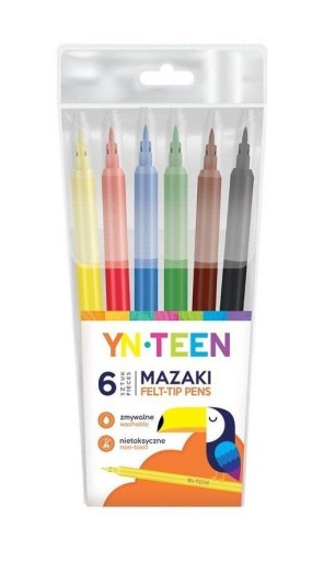 Popisovače INTERDRUK, popisovače, 6 farieb