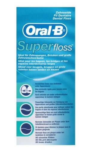 Zubná niť ORAL-B Super Floss, 50 m