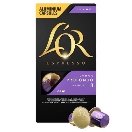 Kapsuly Nespresso L'OR Lungo Profondo - 10 ks.
