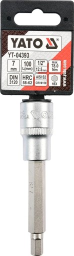 L-kľúč 1/2''HEX imbusový kľúč 7 mm L100 mm 04393