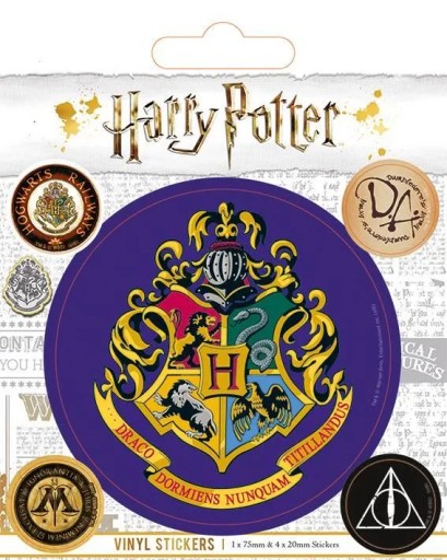 Sada 5 nálepiek z filmu Harry Potter Rokfort