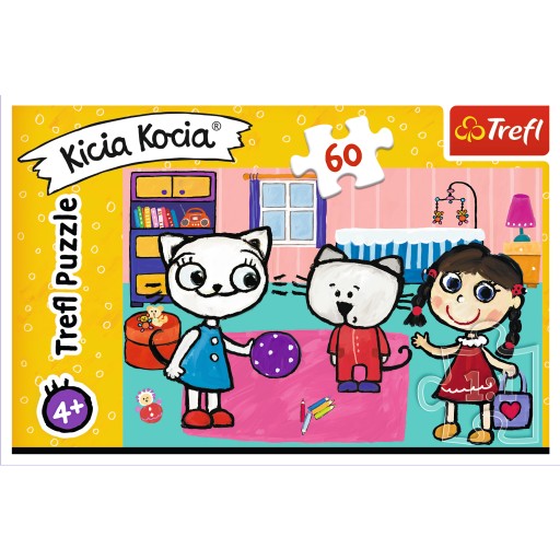 Puzzle 60 dielikov Kitty Cat s kamarátmi 17343 Trefl