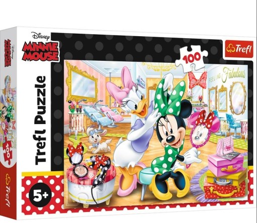 PUZZZLE 100 KUSOV. MINNIE V SALÓNE KRÁSY TREFL
