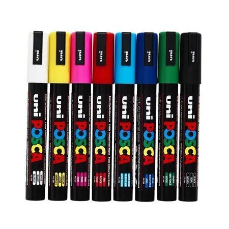 Pigmentový značkovač Posca ružový (13) PC-3M UNI