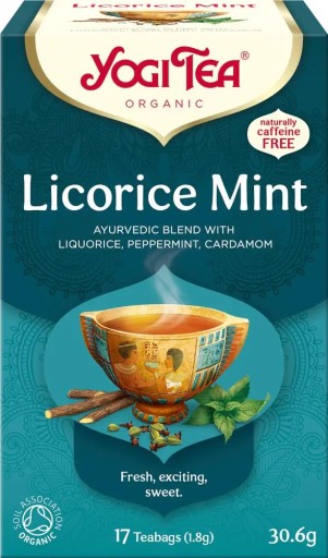 Yogi Tea Licorice Mint - sladké drievko s mätou (17x1,8g)