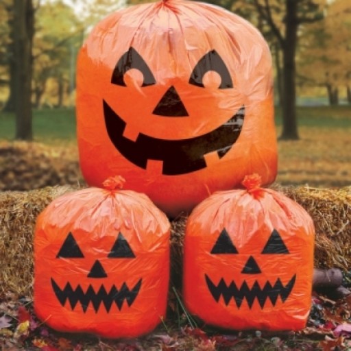 TEKVICOVÉ VRECKÁ NA LISTY HALLOWEENSKÉ DEKORÁCIE 3 ks