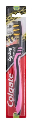 COLGATE Zig-Zag zubná kefka CHARCOAL Stredná