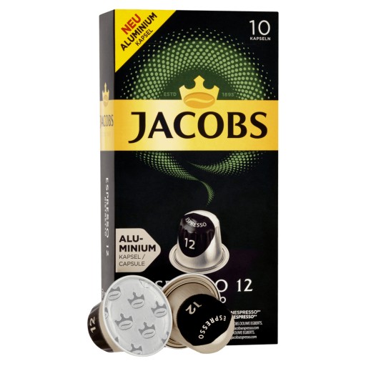Jacobs Espresso Ristretto 12 mletej kávy 10 kapsúl 52 g