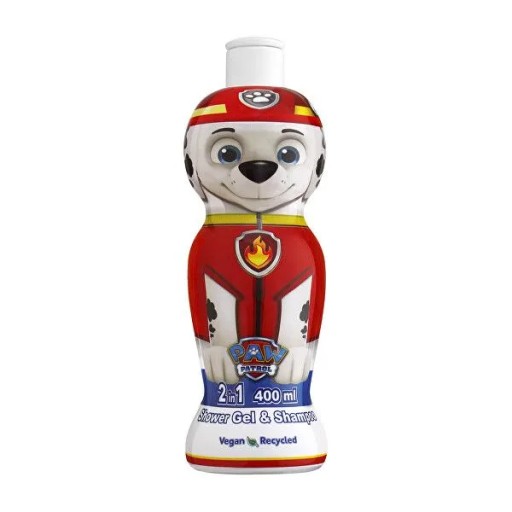 Sprchový gél a šampón Paw Patrol Marshall 400 ml 2D fľaša