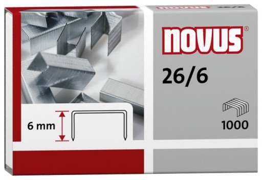 sponky NOVUS 26/6 1000 ks. 040-0056 Nové
