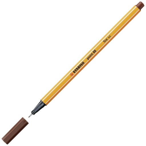 Jemná linka 0,4 mm hnedá Stabilo Point 88/45