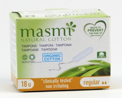 Masmi 100% BIO tampóny obyčajné (bez aplikátora) 18 ks