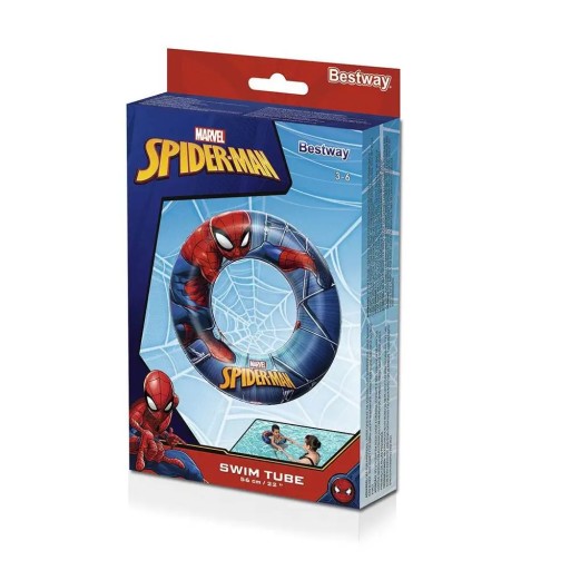 98003 PLAVECKÝ KRUH 56 CM BESTWAY SPIDERMAN MARVEL PRE DETI