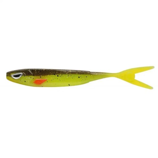 Gumová návnada na lastovičky BERKLEY Sick Vamper 9cm Brown Chartreuse