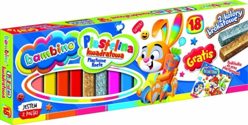 Bambino plastelína 18 ks.