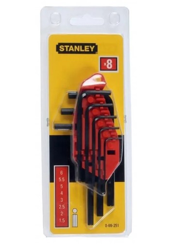 Sada imbusových kľúčov STANLEY 8 kusov