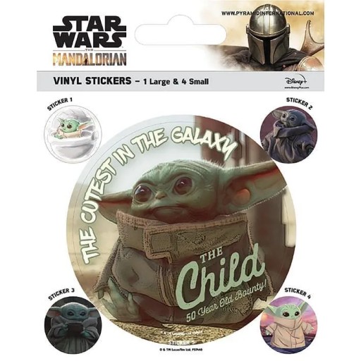 Samolepky Star Wars The Mandalorian The Child 5 ks