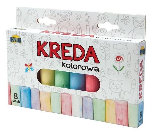 HRUBÁ FAREBNÁ CESTNÁ KRÍDA DO ŠKOLY NA MAĽOVANIE
