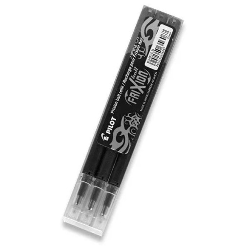 3 KS PILOT Frixion vymazateľné vložky 0,7 mm ČIERNA