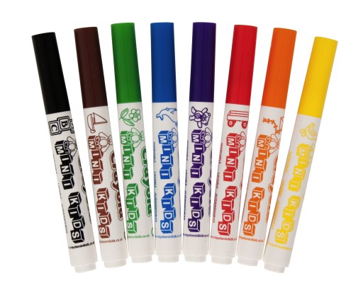 Minikids 8-dielne umývateľné fixky Crayola
