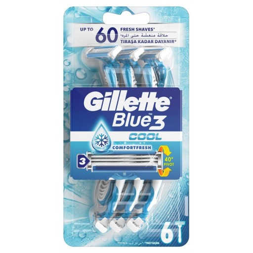 Gillette Blue3 COOL Razor 6 ks. Blister
