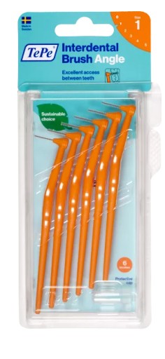 TePe Uhlové čističe rúr 0,45 mm ORANŽOVÁ veľ. 1