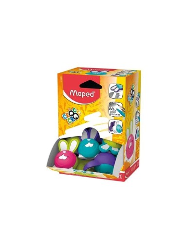 TRADITIONAL CROC ERASER CROC RABBIT MAPED MIX 1 ks.
