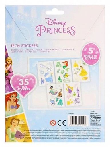 Sada nálepiek na notebook Disney Princesses