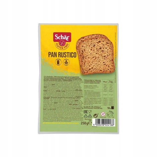 SCHAR Bezlepkový vidiecky chlieb - Pan Rustico (250g)