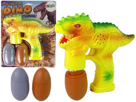 Mydlové bubliny Dinosaur Bubble Liquid Egg Yellow