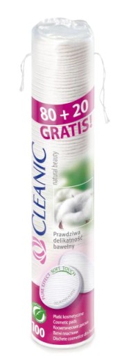 CLEANIC kozmetické tampóny na odstraňovanie 80 ks.