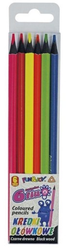 KIDEA TROJUHOLNÍKOVÉ ŠKOLSKÉ CECILY, NEÓNOVÉ, 6 FAREB