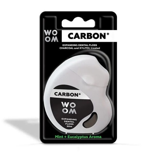 Carbon+ expandujúca zubná niť s aktívnym uhlím 30m