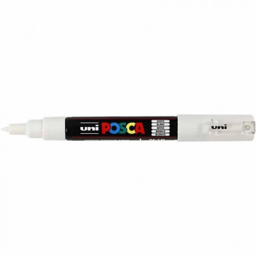 Posca pigmentový popisovač biely 1 PC-1M...