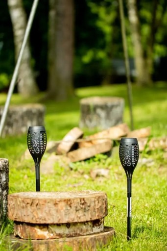 LED solárna lampa Fire Effect FLAME TORCH